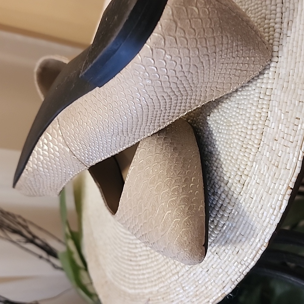 H By Halston Metallic Embossed Python Flats-Lucil… - image 7